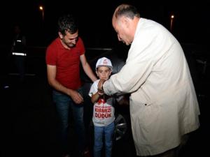 Vali Azizoğlu, trafik uygulama noktalarını ziyaret etti