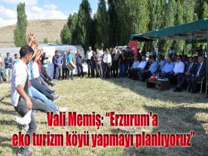 Vali Memiş: Erzurum'a eko turizm köyü yapmayı planlıyoruz