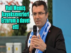 Vali Memiş kayakseverleri Erzuruma davet etti