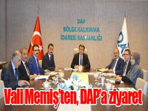 Vali Memişten, DAPa ziyaret