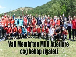 Vali Memiş'ten Milli Atletlere cağ kebap ziyafeti