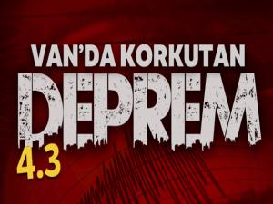 Van'da 4.3 büyüklüğünde deprem!