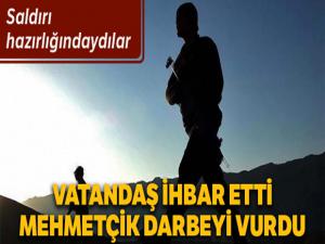 Vatandaşların ihbarı, saldırı hazırlığındaki teröristleri ele verdi