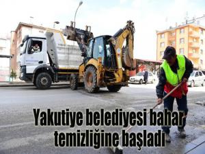 Yakutiye belediyesi bahar temizliğine başladı