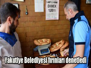 Yakutiye Belediyesi fırınları denetledi