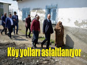 Yakutiye Belediyesi, köylerde asfalta başladı