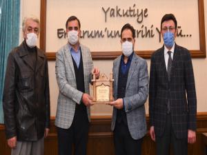 Yakutiye Belediyesine köy takları teşekkürü