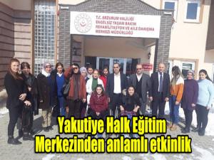Yakutiye Halk Eğitim Merkezinden anlamlı etkinlik