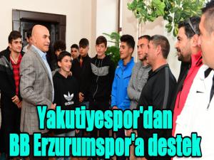Yakutiyespor'dan BB Erzurumspor'a destek