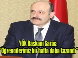 YÖK Başkanı Saraç: 
