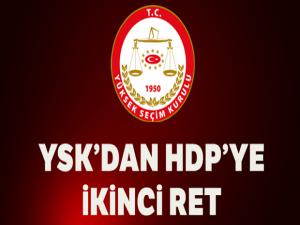 YSK'dan HDP'ye ikinci ret