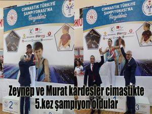 Zeynep ve Murat Bingül kardeşler kayaktan sonra cimnastikte de madaklya aldılar