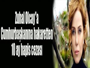 Zuhal Olcay'a 'Cumhurbaşkanına hakaret'ten 10 ay hapis cezası