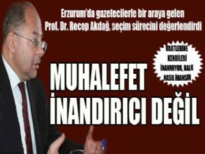 Recep Akdağ: Muhalefet inandırıcı değil...