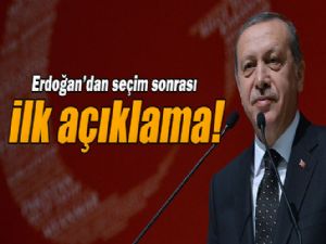 Cumhurbaşkanı Erdoğan'dan ilk seçim açıklaması