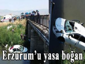 Erzurum'u yasa boğan kaza