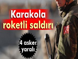 Diyarbakır'da karakola roketli saldırı: 4 asker yaralı