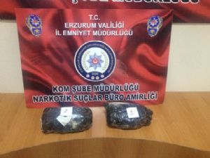 ERZURUM'DA 1 KİLO 35 GRAM EROİN ELE GEÇİRİLDİ