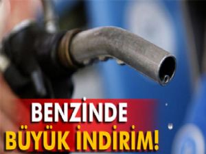 Benzinde büyük indirim