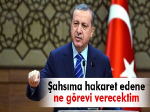 Erdoğan: 'Şahsıma hakaret edene ne görevi verecektim'