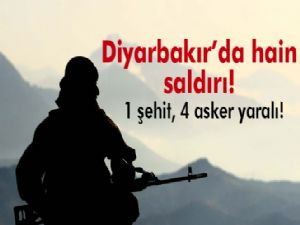 Diyarbakır'da hain saldırı: 1 şehit, 4 yaralı