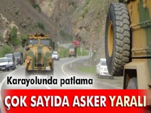 Muş-Suluca karayolu'ndaki patlamada 12 asker yaralandı