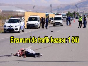 Erzurum'da Trafik Kazası: 1 Ölü