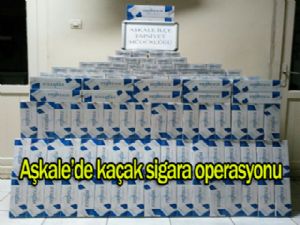 Aşkale'de Kaçak Sigara Operasyonu