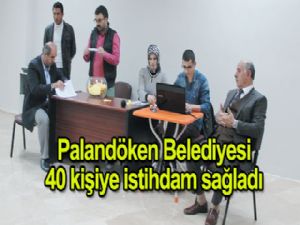 Palandöken Belediyesi,  40 kişiye istihdam sağladı