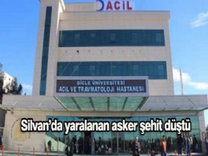 Silvan'da yaralanan asker şehit düştü