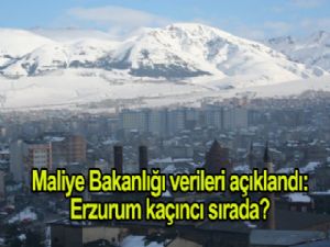 Maliye Bakanlığı verileri açıklandı: Erzurum kaçıncı sırada?