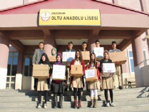 OLTU ANADOLU LİSESİ ÖĞRENCİLERİNDEN BAYIRBUCAK TÜRKMENLERİNE YARDIM