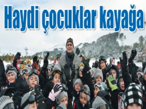 Haydi çocuklar kayağa