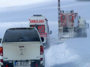 ERZURUM'DA HASTA KURTARMA OPERASYONU