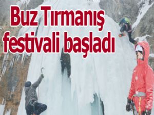 Buz Tırmanış festivali başladı