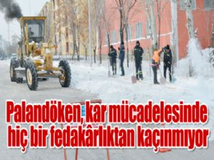 Palandöken, kar mücadelesinde hiç bir fedakârlıktan kaçınmıyor