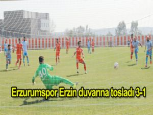 Erzurumspor, Erzin  duvarına tosladı 3-1