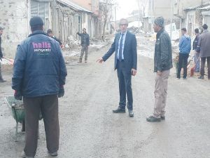 Çat Belediyesi'nde bahar temizliği erken başladı