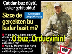 O BUZ,  orduevinin!