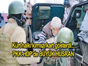 Kürt halkı kırmızı kart gösterdi-PKK-HDP'de büyük hüsran
