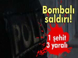 Nusaybin'de polise  bombalı saldırı: 1 şehit, 3 yaralı