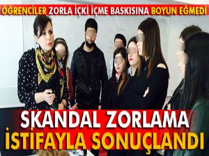 Skandal zorlama istifayla sonuçlandı