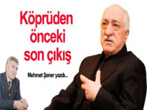 Köprüden  önceki son çıkış