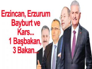 1 Başbakan, 3 Bakan