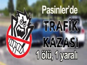 PASİNLER'DE TRAFİK KAZASI: 1 ÖLÜ, 1 YARALI