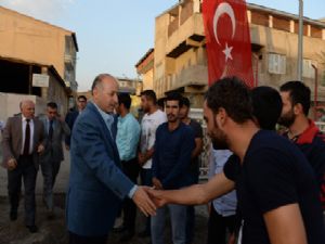 Vali Azizoğlu, şehit polis Yakup Sürücü'nün ailesine taziye ziyaretinde bulundu
