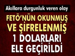 İşte ele geçirilen okunmuş ve şifrelenmiş 1 dolarlar