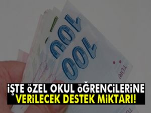 Özel okul öğrencilerine verilecek destek miktarı açıklandı