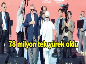 78 milyon tek yürek oldu