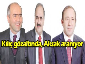 Kılıç gözaltında,  Aksak aranıyor